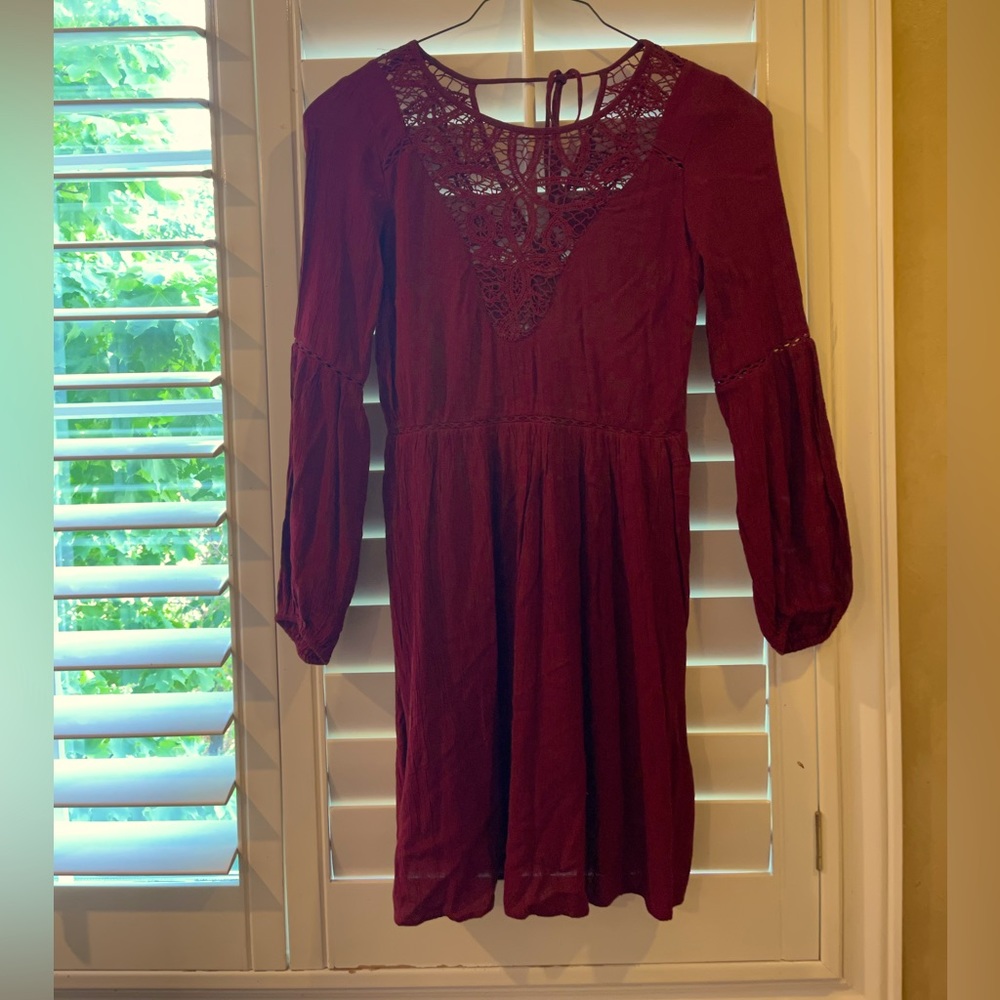 American eagle Boho long sleeve dress